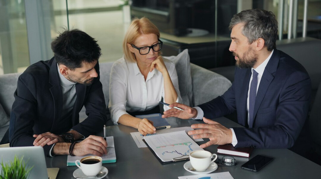 person consulting insurance advisor