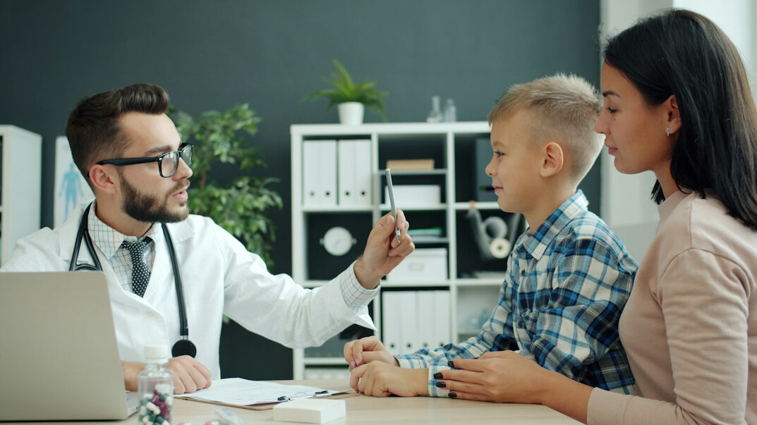 family reviewing health insurance options