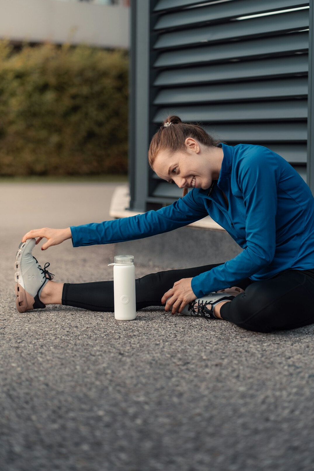 person exercising outdoors