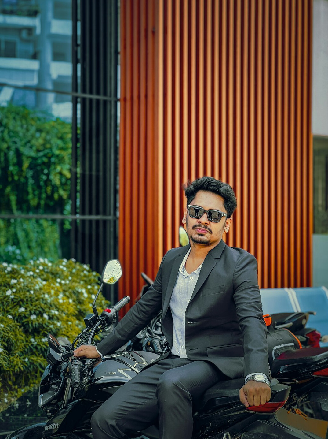 Studio portrait of an Indian Singaporean man health insurance consultant